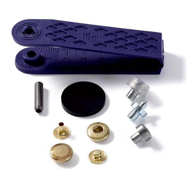 Nähfrei-Druckknopf Anorak, 12mm, goldfarbig 390332